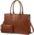 LOVEVOOK Handtasche Damen, Shopper Tasche, 15.6 Zoll PU Leder Tote Bag, Laptop Tasche Groß, Arbeitstasche für Business Arbeit Büro Schule