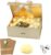 Idota Gift Box with Lid Magnetic 22 x 16.5 x 8.8 cm Gold Gift Box Bow Gift Box Birthday with Raffia, Greeting Cards, Light, Gift Packaging for Wedding Birthday