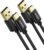 UGREEN USB A to USB C Cable [2-Pack, 3M] Type C Cord Nylon QC3.0 Fast Charging Compatible with iPhone 16/15, Galaxy S25 S24 S23 Ultra, Pixel, Nokia, Moto, PS5, Xbox Series, Android Auto, Black