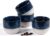 ZEBERBO Ceramic Espresso Cups Set of 4, Double Walled Espresso Coffee Mugs for Nespresso Cups, Special glazed Demitasse Cups Expresso Coffee Cup for Espresso Machine (Blue)