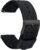 TStrap Nylon Watch Strap 20 mm – NATO Style Bracelet Soft Black Quick Release Watch Strap – Canvas Military Watch Straps Men and Women – Smart Watch Strap – 18 mm 20 mm 22 mm 24 mm