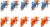 NERF Elite Ace SD-1 Party Pack – 10 Blasters and 20 Elite Darts – Grip, Visor – Amazon Exclusive