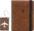 Passport Case, Passport Holder with RFID Blocker, Passport Holder for Men and Women, Travel Document Folder, Leather Travel Wallet Organiser for Credit Cards