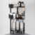 Orimade Set of 3 Shower Shelves, Standing, Rustproof, Corner Shower Shelf, Freestanding, Shower Shelf without Drilling, for Bathroom, Black