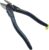 Fujiya Electrician Meijin Powerful Nipper, 770-175BG, 6.9 inches (175 mm), Black Gold, Micro Mirror Blade for Easy Cutting of Covered Wires, Beautiful Section