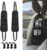 VBGURR Car Organizer, Black, Universal, 3 Compartment, Practical, Car Seat Organiser Bag with Hooks