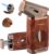 HONEST Torch Cigar Lighter with Windproof Jet Flame, Built-in V Cigar Cutter, Box for Christmas, Refillable Butane Torch Lighters, All-in-one Cool Lighters for Smoking, Cigars (brown)