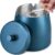 Ashtray, Ashtray with Lid (12 x 10 x 12 cm), Stainless Steel Ashtray for Outdoors, Storm Ashtray as Wind Ashtray, Standing Ashtray with Non-Slip Base for Outdoor and Indoor Use (Blue)