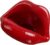 Wang-Data Creative Ceramic Cigarette Ashtrays with Lips Style Fashion Home Decorations(Dark Red)