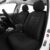Pariitadin Car Seat Covers Front Pair, Washable and Breathable Seat Covers for Cars, Universal Fit Car Interior Covers for Most Sedan Truck SUV, Black, (1800100505)