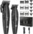 VGR 640 Professional Hair Clippers for Men, 9000RPM Cordless Barber Clippers and Trimmers Set, Zero Gap T-Blade Hair Cutting Kit, DLC Coated Ceramic Blade Barber Kit with LED Display(Black)