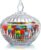 600ml/21oz Large Glass Candy Dish with Lid,Clear Crystal Candy Jar with Lid,Decorative Candy Jar for Candy Buffet, Party, Wedding, Home Decoration,Dishwasher Safe