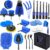 TESIN 27 Piece Car Cleaning Kit – Professional Car Detailing Kit for Interior & Exterior Cleaning, Rims, Dashboard & Seats – Includes Storage Bag