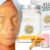 BRÜUN Jelly Mask Jar 24k Gold Mandelic AC AHA Peel-Off Face Care Rubber Mask | 23 fl oz Skin Care Moisturizing Gel Mask Jar Spa Set
