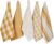 DII Everyday Kitchen Collection Assorted Dishtowel Set, 18×28, Honey Gold 5 Piece