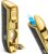 Mrs. Brog Cigar Lighter Triple Flame Torch with Built in Cigar Punch (Butane Gas Not Included) – Pocket Size 3 Adjustable Wind Proof Jet Flames – Ergonomic Grip