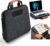 Nauttxon Hard Laptop Case 14 Inch, 2 in 1 Laptop Bag Lap Desk with Stopper and Book Clip, Shockproof Waterproof Laptop Sleeve with Handle Compatible with MacBook HP Dell Lenovo ASUS and More – Black