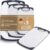 Exitoso Cutting Board Set of 3 – Cutting Boards for Kitchen Dishwasher Safe – Non Slip Plastic Cutting Board with Juice Groove – White Large and Small Cutting Boards For Kitchen Essentials