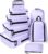 MURISE Suitcase Organiser, Pack of 8, Packing Cubes for Holidays and Travel, Packing Cubes for Suitcases, with Shoe Bag, Cosmetic Bag, Organiser System, Travel Essentials, Purple