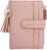 HKCLUF Women’s Small Leather Purse RFID Wallet Coin Compartment with Tassel Women’s Purse Zip Many Compartments