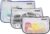 Travelon Set of 3 Assorted Piped Pouches, Cool Tones, One Size, Set of 3 Assorted Piped Pouches