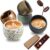 Espresso Cups Set Coffee Cups Stoneware Set of 5 Espresso Cups Thick-Walled High-Quality Coffee Mug Modern 50 ml