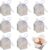 Cheriswelry Hollowed Paper Boxes 5x5x8cm Silver Laser Cut Gift Box with Ribbon for Wedding Christmas Baby Shower Party Favor Gift Wrapping Pack of 10