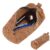 Linkidea Vegan Leather Pipe Tobacco Accessories Storage Bag, Travel Tobacco Pouch, Tobacco Pipe Pouch Tools for Smoking (Brown)