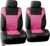 FH Group FB068PINK102 Pink 3D Air Mesh Car Seat Covers for Front Seats, Universal Fit, Low Back Type, Airbag Compatible, SUV, Sedan, Van