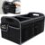 M KARMATER Car Trunk Organizer,Machine Washable PP Materials 2 Compartments Car Storage,50L Waterproof Polyester Car Accessories Organizer and 6 Pockets, Suitable for SUV, Minivan, Truck(Black)