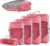 Desoto 5-Piece Compression Packing Cube Set for Travel, Compression Packing Cube for Organising Your Travel Luggage, Ultralight, Storage Bag, Suitcase Organiser, for Backpack & Suitcase (Pink)