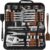 Grilliance 38-Piece BBQ Barbecue Cutlery Set Stainless Steel Barbecue Accessories for Men Gift Birthday High-Quality Barbecue Utensils Set Case with Grill Case and Grill Mat for Garden and Camping
