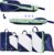 AiQInu Packing Cubes Compression, Pack of 5 Packing Bags, Compression Suitcase Organiser Set with Laundry Bag and Shoe Bag, Ultralight, Expandable, Travel Pack Organiser for Hand Luggage (Dark Blue)