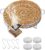 Round Cold Smoke Generator for Smoker Oven, Premium Stainless Steel Smoker Cold Smoking with 4 Hooks and 4 Candles, Cold Smoker, Suitable for All Grill Smoker Devices (Reusable, 20 x 18 x 5 cm)
