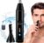 VGR Nose and Ear Hair Trimmer for Men with Eyebrow Razor Attachment – Electric Nose Face Razor for Men – Rechargeable Precision Stubble Removal Device