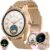 Smartwatch Women’s Smartwatch with Phone Function Alexa Integrated, 1.38 Inch Diamond IP68 Sports Watch with 100+ Sports Modes, Heart Rate Blood Pressure Monitor, Pedometer, 3 Watch Straps, Fitness