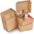 Kurtzy 10 Pack Brown Kraft Gift Boxes – Box Measures 12 x 12 x 5cm (4.72 x 4.72 x 1.96 inches) – Easy Assemble Square Presentation Favour Present Box – Parties, Birthdays, Weddings, Holidays