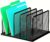 Kuntine.B Desk File Organizer 5 Sections Upright Mesh Desktop Organizer File Sorter Office Organization File Holder for Home, Office & Classroom